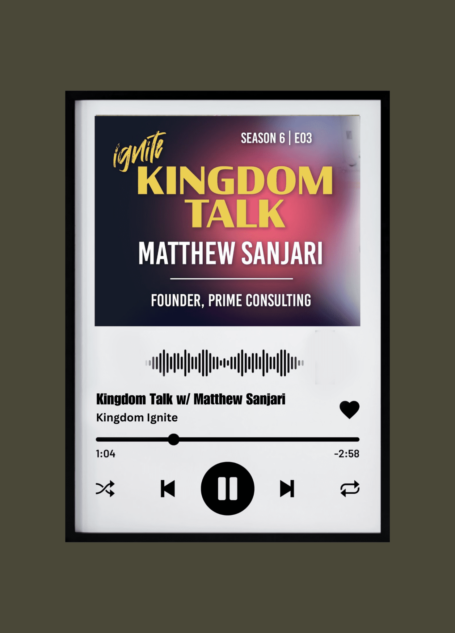 Kingdom Talk w Matthew Sanjari